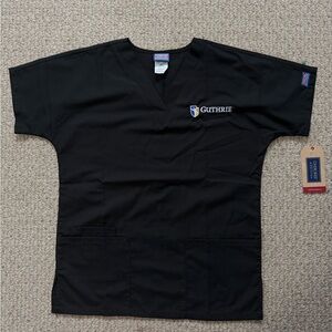 Guthrie Black Scrub Top XXS